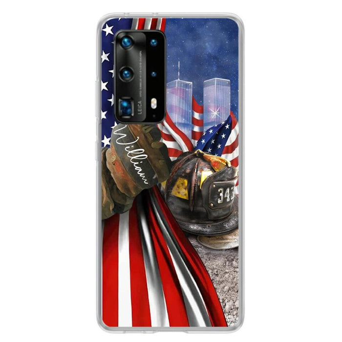 Custom Personalized Fire Fighter Phone Case - Gift Idea For 4th Of July Day - Cases For Oppo, Xiaomi And Huawei