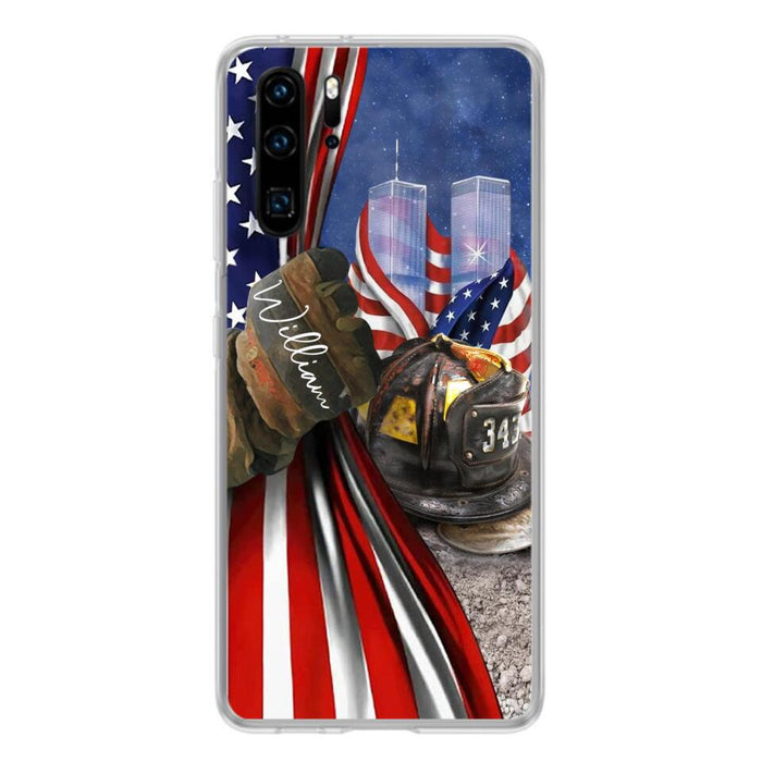 Custom Personalized Fire Fighter Phone Case - Gift Idea For 4th Of July Day - Cases For Oppo, Xiaomi And Huawei