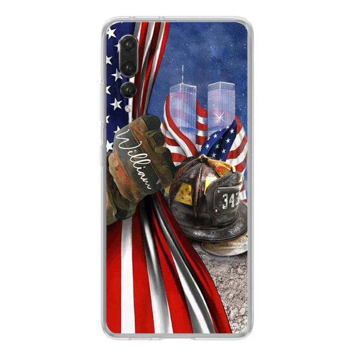 Custom Personalized Fire Fighter Phone Case - Gift Idea For 4th Of July Day - Cases For Oppo, Xiaomi And Huawei