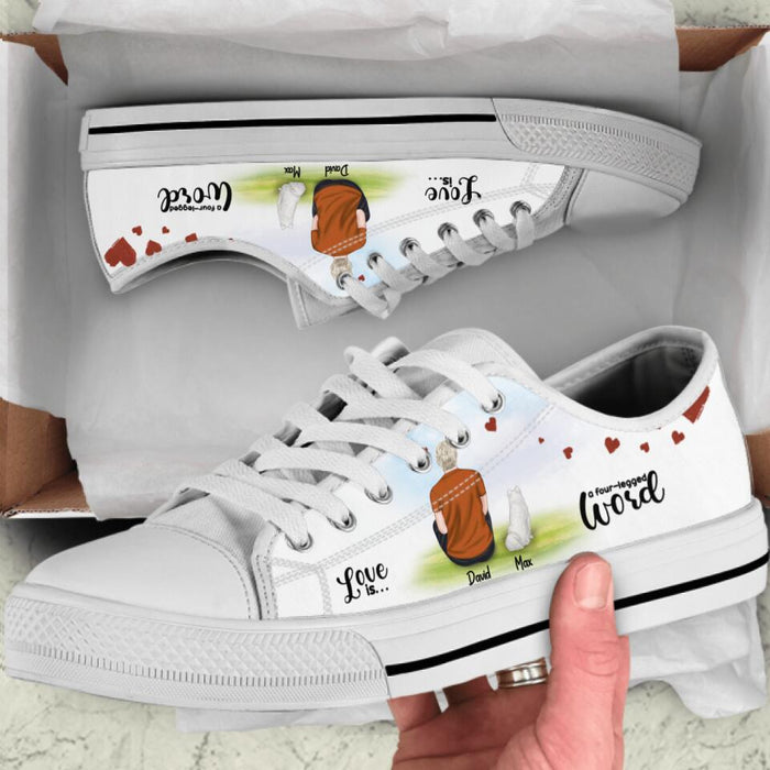 Personalized Pet Mom/Dad Low Top Sneakers - IC6VNS