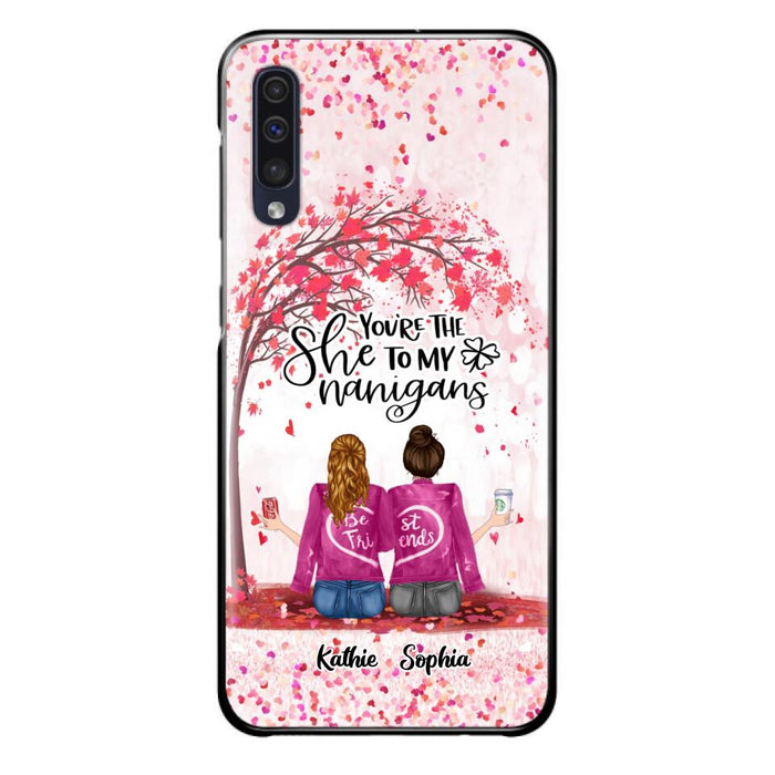 Custom Personalized We Are Best Friends Phone Case - Gift Idea For Friends/ Besties/ Sisters - Upto 5 Girls - You're The She To My Nanigans - Case For iPhone & Samsung