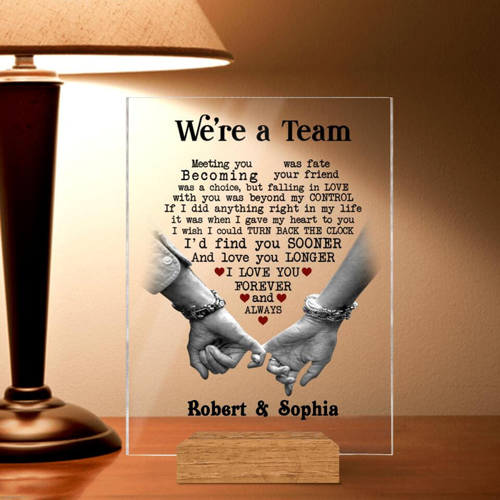 Custom Personalized Couple Acrylic Plaque - Anniversary Gift For Couple - I Love You Forever And Always