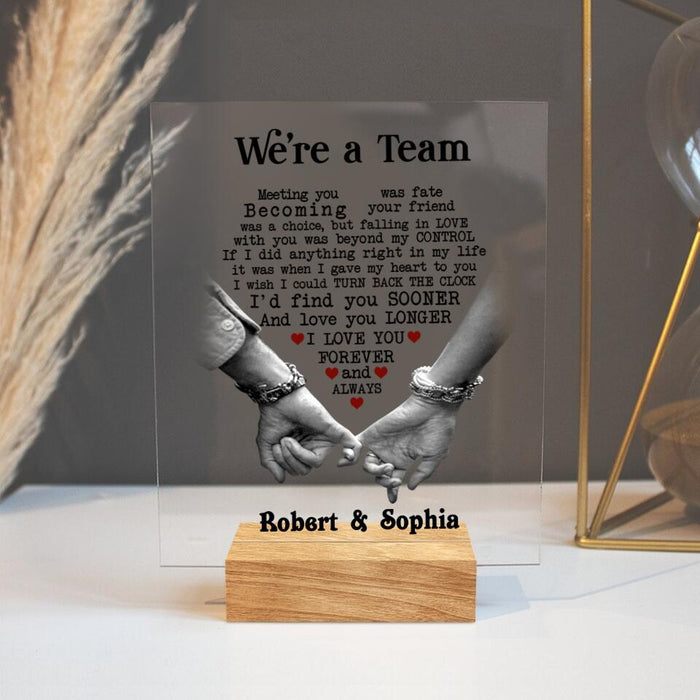 Custom Personalized Couple Acrylic Plaque - Anniversary Gift For Couple - I Love You Forever And Always