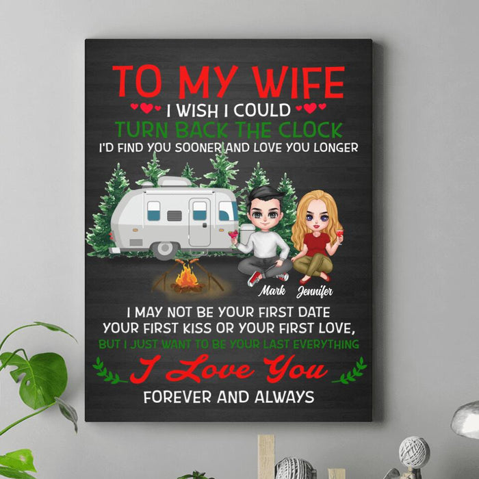 Personalized To My Wife Canvas - Gift For Wife/ Husband - I Love You Forever And Always