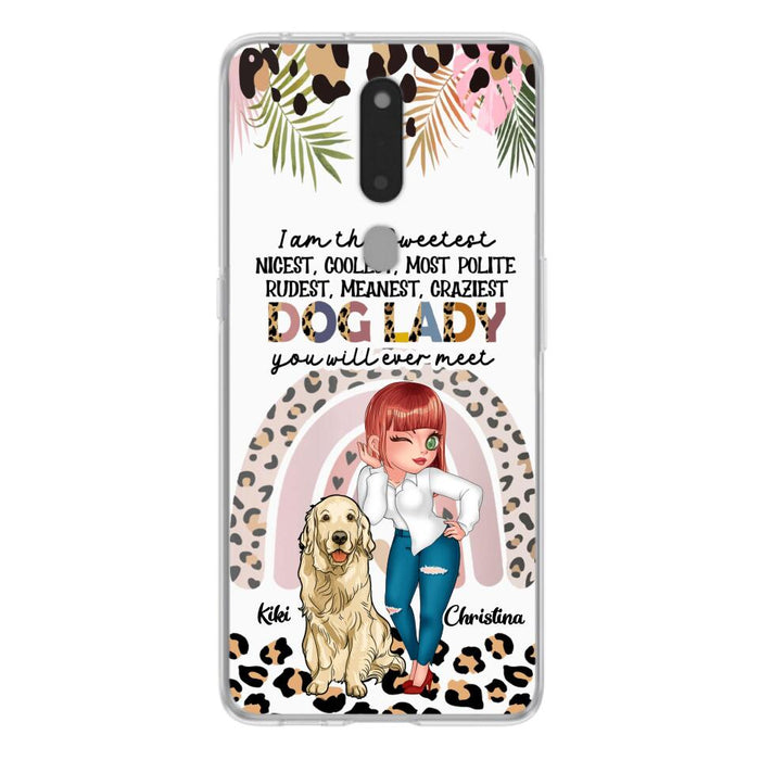 Custom Personalized Dog Mom Chibi Phone Case- Up to 4 Dogs - Gift For Dog Lover - I Am The Craziest Dog Mom - Case For Xiaomi, Oppo And Huawei