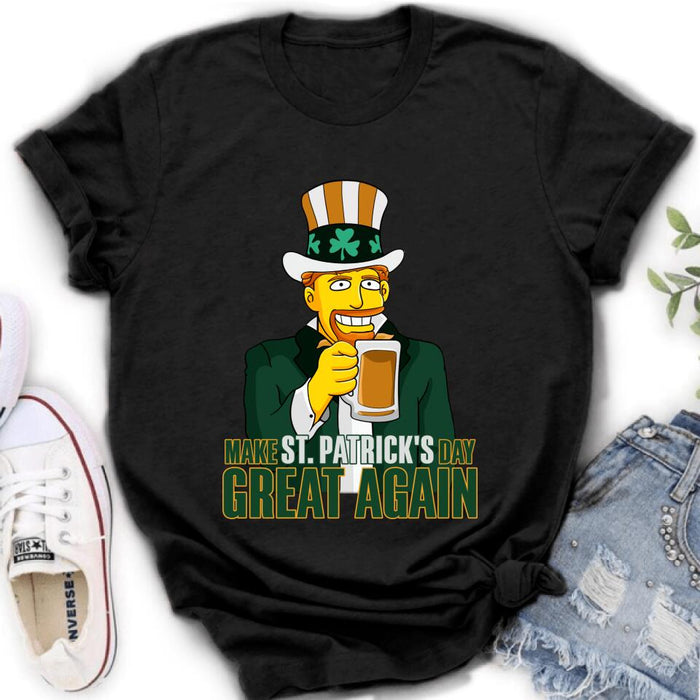 Custom Personalized St. Patrick's Day Shirt - Make St.  Patrick's Day Great Again