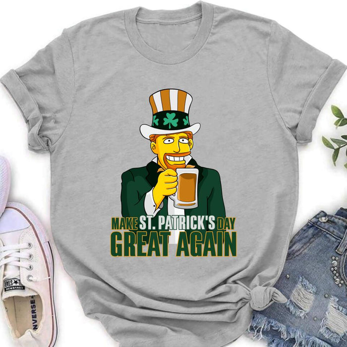 Custom Personalized St. Patrick's Day Shirt - Make St.  Patrick's Day Great Again