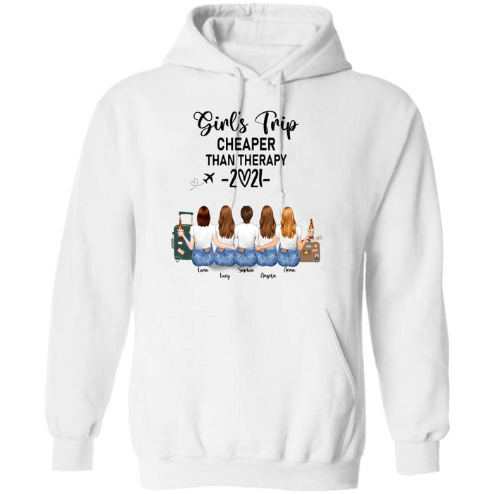 Custom Personalized Friends T-Shirt/Hoodie - Upto 5 Girls - Best Gift For Friends