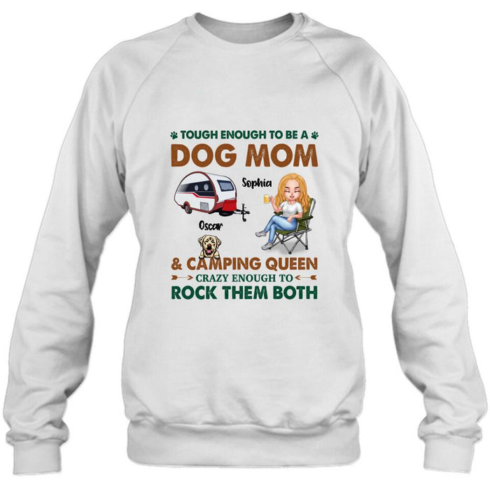 Custom Personalized Camping With Dogs Shirt - Up to 5 Dogs - Best Gift For Dog Lovers - I Like Camping And Dogs And Maybe 3 People