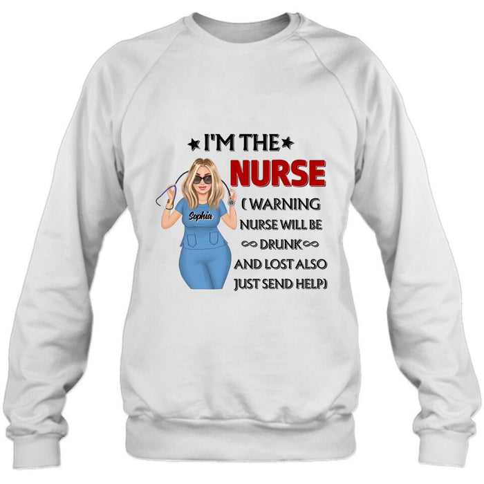 Custom Personalized Nurse Friend Shirt - Best Gift Idea For Friend/Nurse - I'm The Nurse