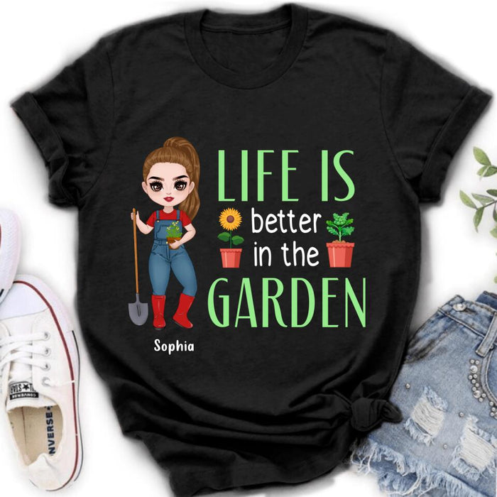 Personalized Plantaholic Shirt/Hoodie - Gift Idea For Garden/Plants Lover - Life Is Better In The Garden