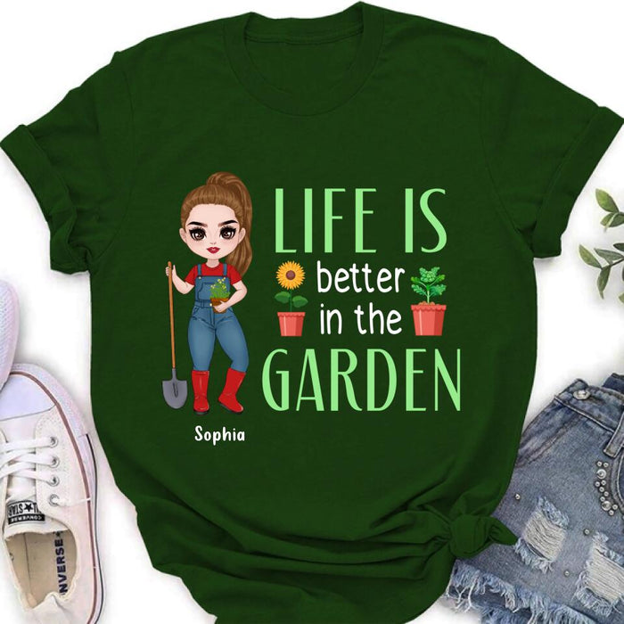 Personalized Plantaholic Shirt/Hoodie - Gift Idea For Garden/Plants Lover - Life Is Better In The Garden