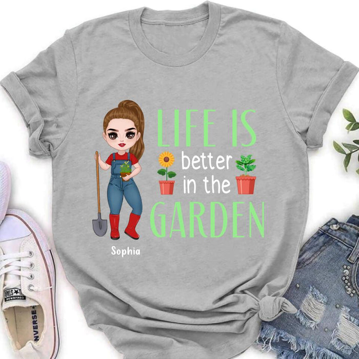 Personalized Plantaholic Shirt/Hoodie - Gift Idea For Garden/Plants Lover - Life Is Better In The Garden