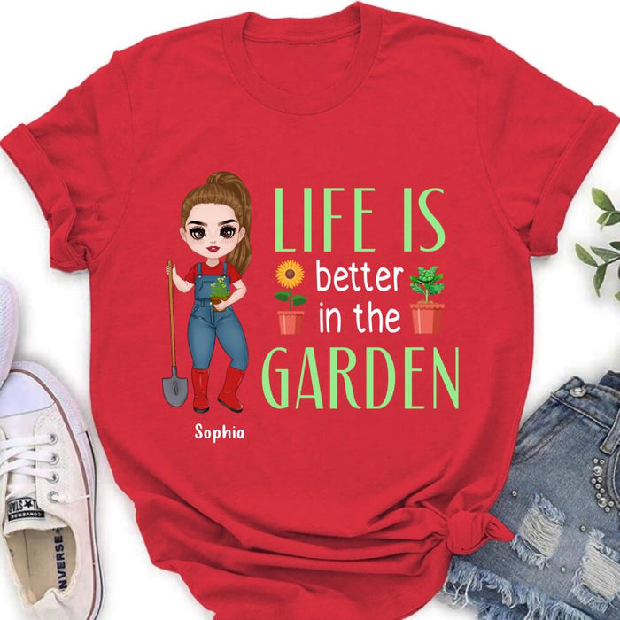 Personalized Plantaholic Shirt/Hoodie - Gift Idea For Garden/Plants Lover - Life Is Better In The Garden