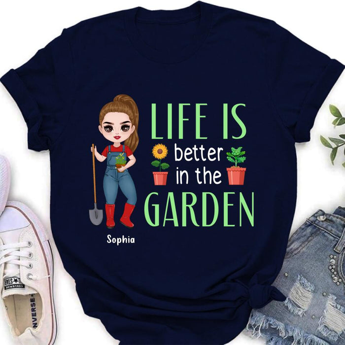 Personalized Plantaholic Shirt/Hoodie - Gift Idea For Garden/Plants Lover - Life Is Better In The Garden