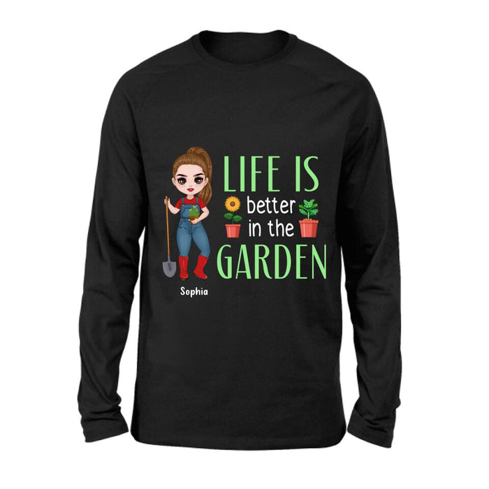 Personalized Plantaholic Shirt/Hoodie - Gift Idea For Garden/Plants Lover - Life Is Better In The Garden