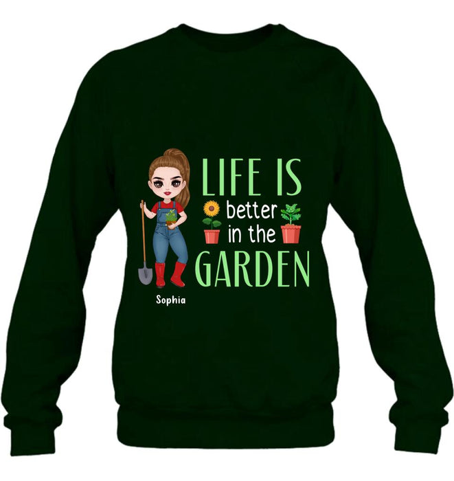 Personalized Plantaholic Shirt/Hoodie - Gift Idea For Garden/Plants Lover - Life Is Better In The Garden