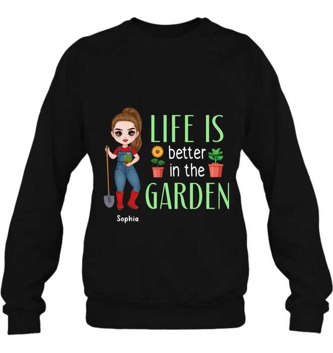 Personalized Plantaholic Shirt/Hoodie - Gift Idea For Garden/Plants Lover - Life Is Better In The Garden