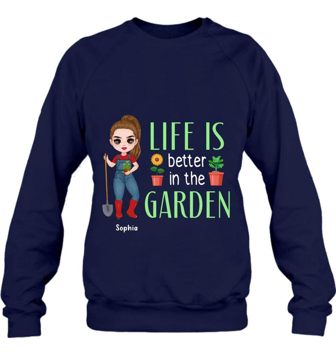 Personalized Plantaholic Shirt/Hoodie - Gift Idea For Garden/Plants Lover - Life Is Better In The Garden