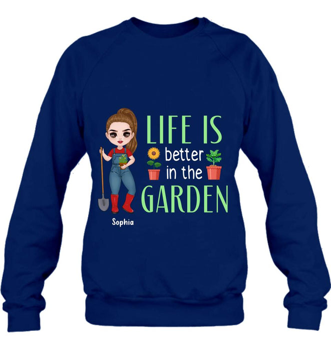 Personalized Plantaholic Shirt/Hoodie - Gift Idea For Garden/Plants Lover - Life Is Better In The Garden