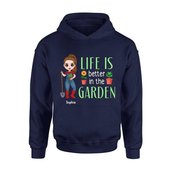 Personalized Plantaholic Shirt/Hoodie - Gift Idea For Garden/Plants Lover - Life Is Better In The Garden