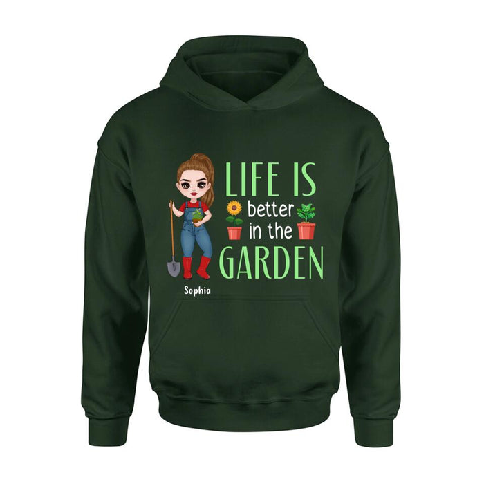 Personalized Plantaholic Shirt/Hoodie - Gift Idea For Garden/Plants Lover - Life Is Better In The Garden