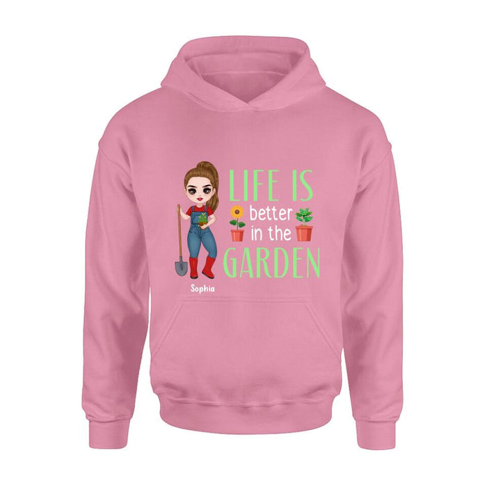 Personalized Plantaholic Shirt/Hoodie - Gift Idea For Garden/Plants Lover - Life Is Better In The Garden