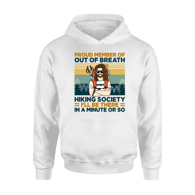 Personalized Hiking Shirt/Hoodie - Gift Idea For Hiking Lover - Out Of Breath Hiking Society