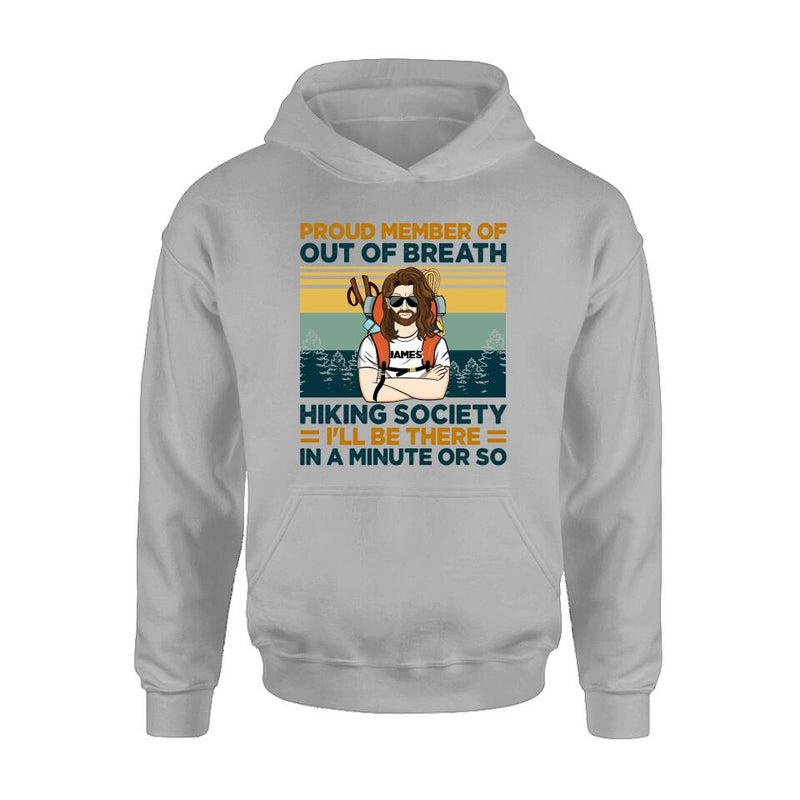 Personalized Hiking Shirt/Hoodie - Gift Idea For Hiking Lover - Out Of Breath Hiking Society