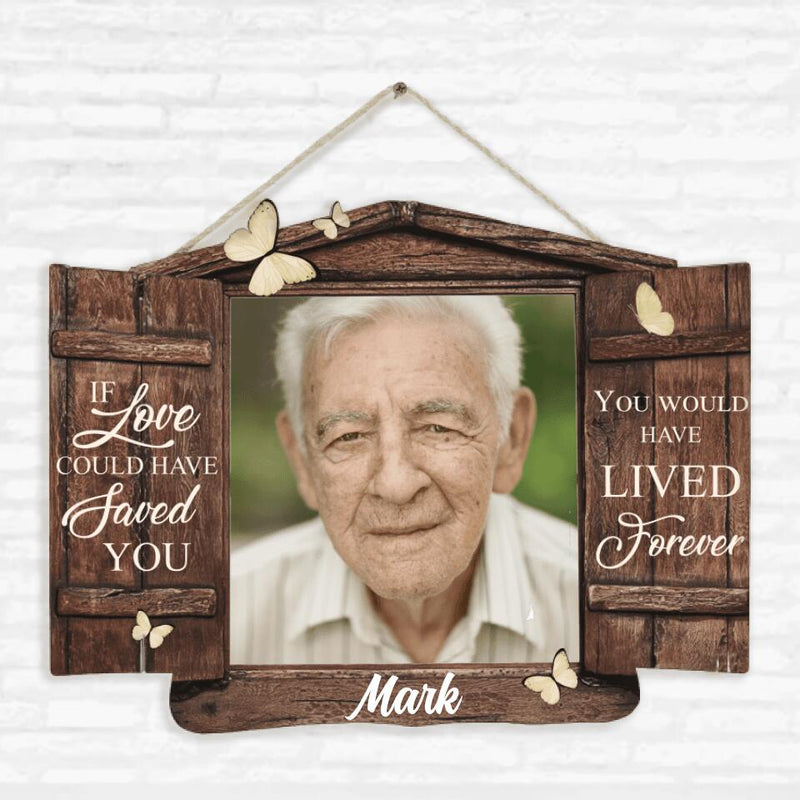 Personalized Memorial Wooden Sign - Memorial Gift For Family