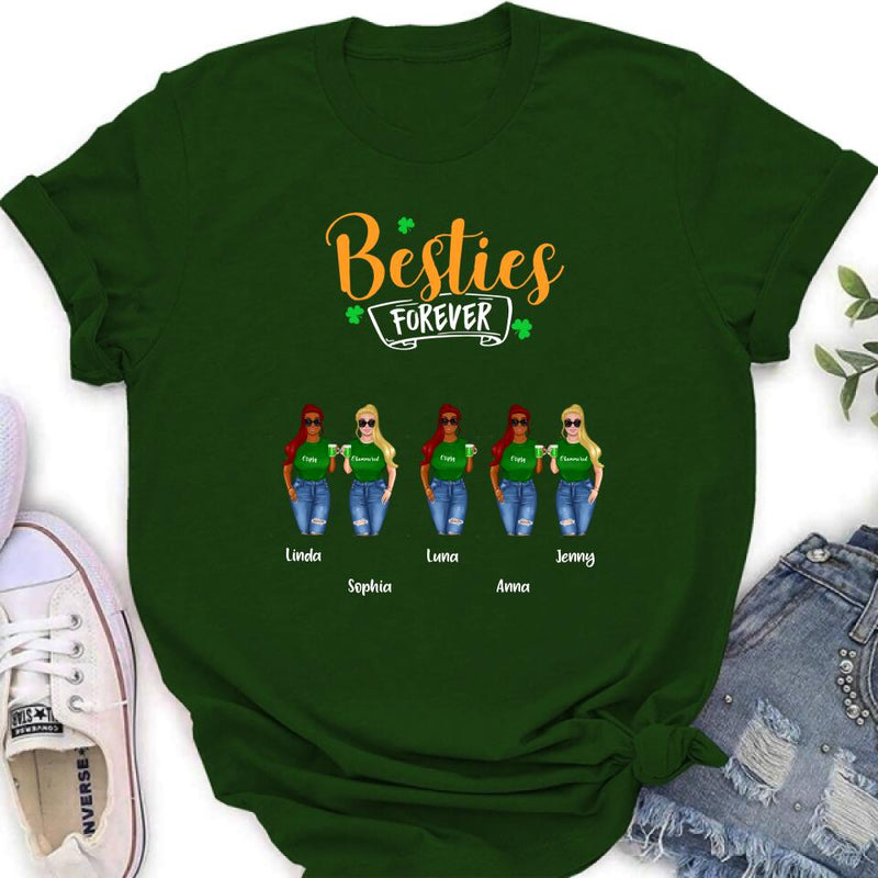 Personalized Drunker Half Shirt - Up to 5 People - Gift Idea For St Patrick's Day - She Is My Drunker Half