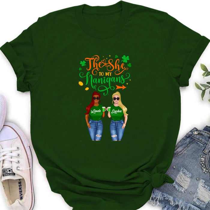 Custom Personalized Friends Shirt - Gift Idea For St Patrick's Day - The She To My Nanigans