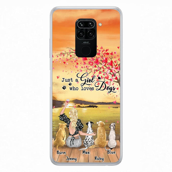 Custom Personalized Dog Mom Phone Case For Xiaomi/ Oppo/ Huawei - Gift Idea For Dog Owner with up to 4 Dogs - Just A Girl Who Loves Dogs