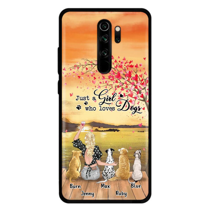 Custom Personalized Dog Mom Phone Case For Xiaomi/ Oppo/ Huawei - Gift Idea For Dog Owner with up to 4 Dogs - Just A Girl Who Loves Dogs