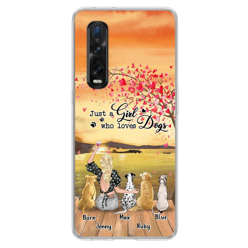 Custom Personalized Dog Mom Phone Case For Xiaomi/ Oppo/ Huawei - Gift Idea For Dog Owner with up to 4 Dogs - Just A Girl Who Loves Dogs