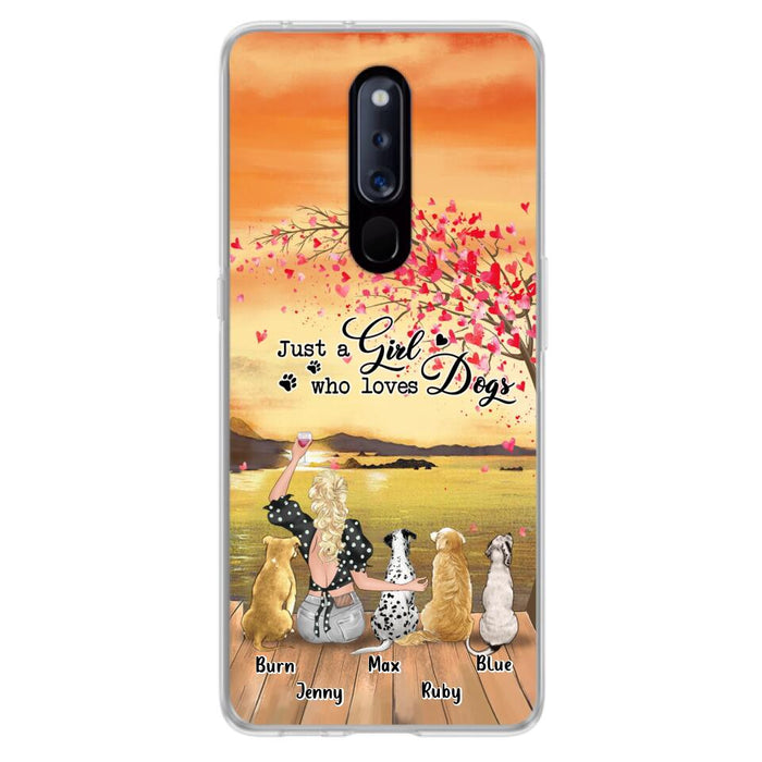 Custom Personalized Dog Mom Phone Case For Xiaomi/ Oppo/ Huawei - Gift Idea For Dog Owner with up to 4 Dogs - Just A Girl Who Loves Dogs