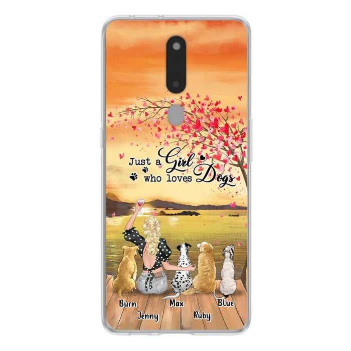 Custom Personalized Dog Mom Phone Case For Xiaomi/ Oppo/ Huawei - Gift Idea For Dog Owner with up to 4 Dogs - Just A Girl Who Loves Dogs