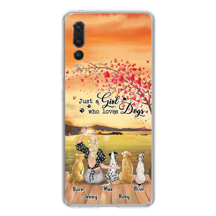 Custom Personalized Dog Mom Phone Case For Xiaomi/ Oppo/ Huawei - Gift Idea For Dog Owner with up to 4 Dogs - Just A Girl Who Loves Dogs