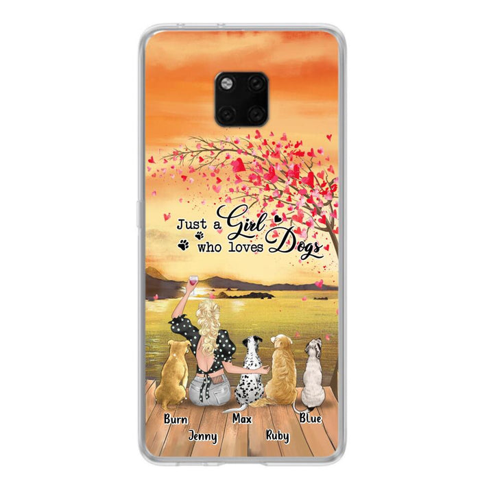 Custom Personalized Dog Mom Phone Case For Xiaomi/ Oppo/ Huawei - Gift Idea For Dog Owner with up to 4 Dogs - Just A Girl Who Loves Dogs