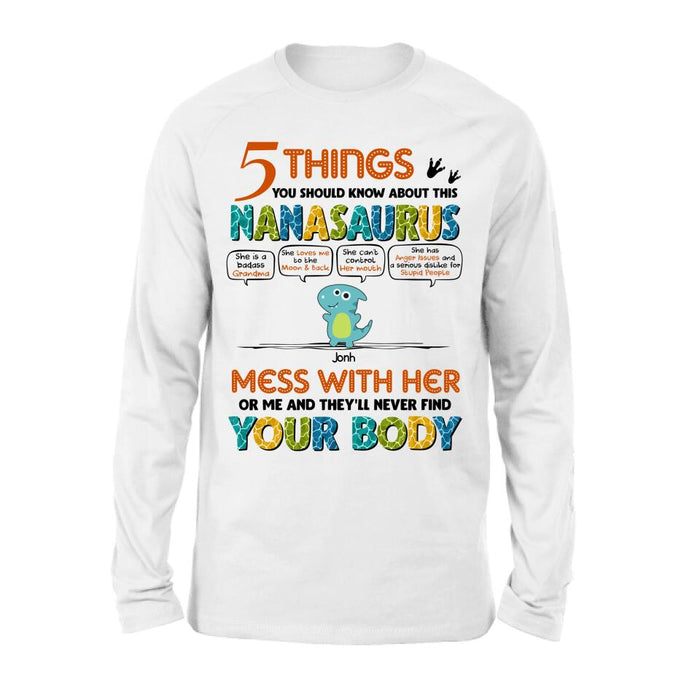 Custom Personalized Nanasaurus Shirt/ Hoodie - Mother's Day Gift Idea For Grandma, Mother - Upto 7 Kids - 5 Things You Should Know About This Nanasaurus