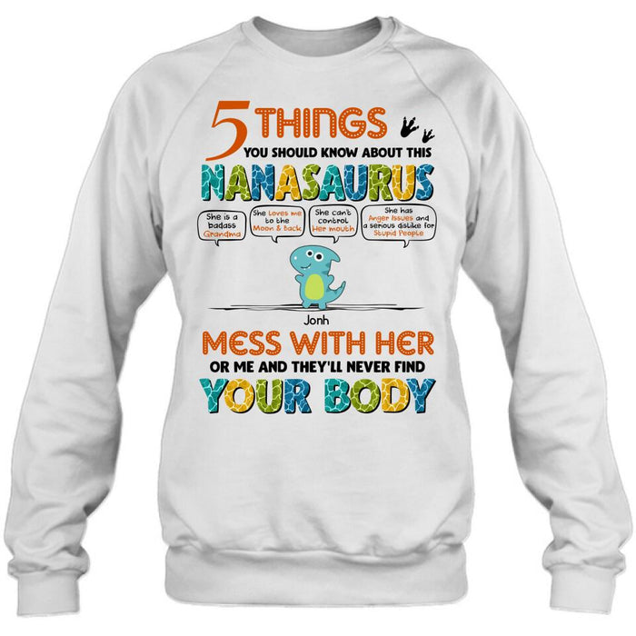 Custom Personalized Nanasaurus Shirt/ Hoodie - Mother's Day Gift Idea For Grandma, Mother - Upto 7 Kids - 5 Things You Should Know About This Nanasaurus