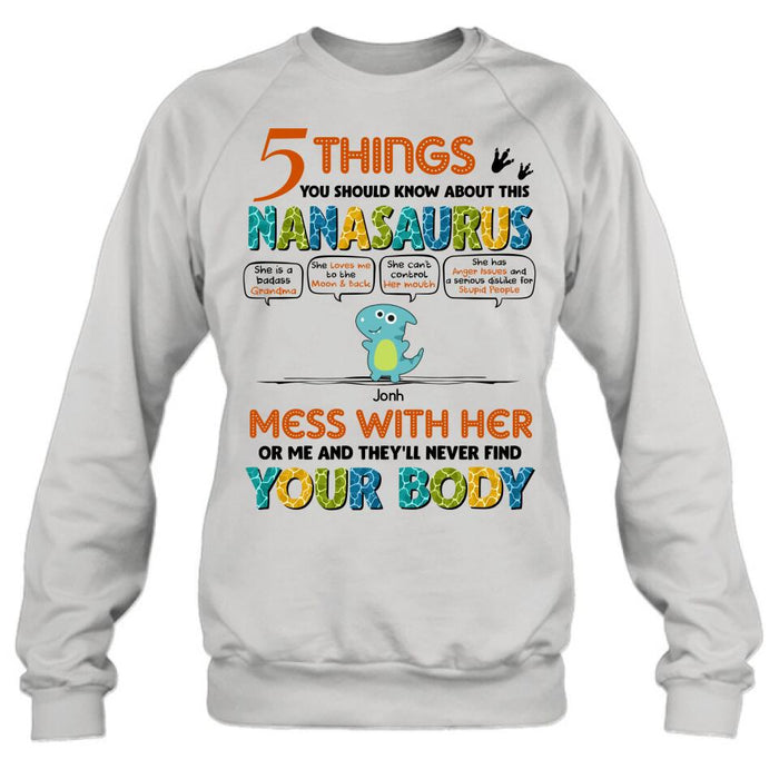 Custom Personalized Nanasaurus Shirt/ Hoodie - Mother's Day Gift Idea For Grandma, Mother - Upto 7 Kids - 5 Things You Should Know About This Nanasaurus