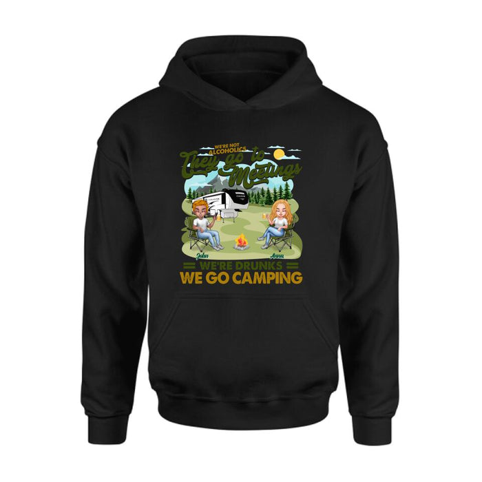 Custom Personalized Camping Friend Shirt/ Pullover Hoodie - Upto 6 People - Gift Idea For Friends/ Camping Lover - We're Like A Really Small Gang