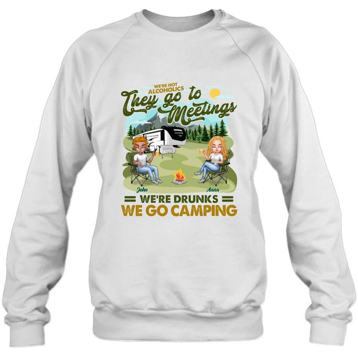 Custom Personalized Camping Friend Shirt/ Pullover Hoodie - Upto 6 People - Gift Idea For Friends/ Camping Lover - We're Like A Really Small Gang