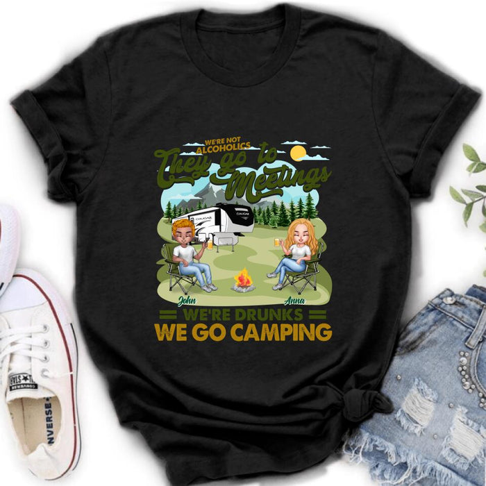 Custom Personalized Camping Friend Shirt/ Pullover Hoodie - Upto 6 People - Gift Idea For Friends/ Camping Lover - We're Like A Really Small Gang