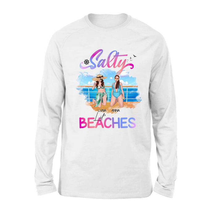 Custom Personalized Cruising Friends Shirt - Upto 4 People - Gift Idea For Friends - Salty Lil' Beaches