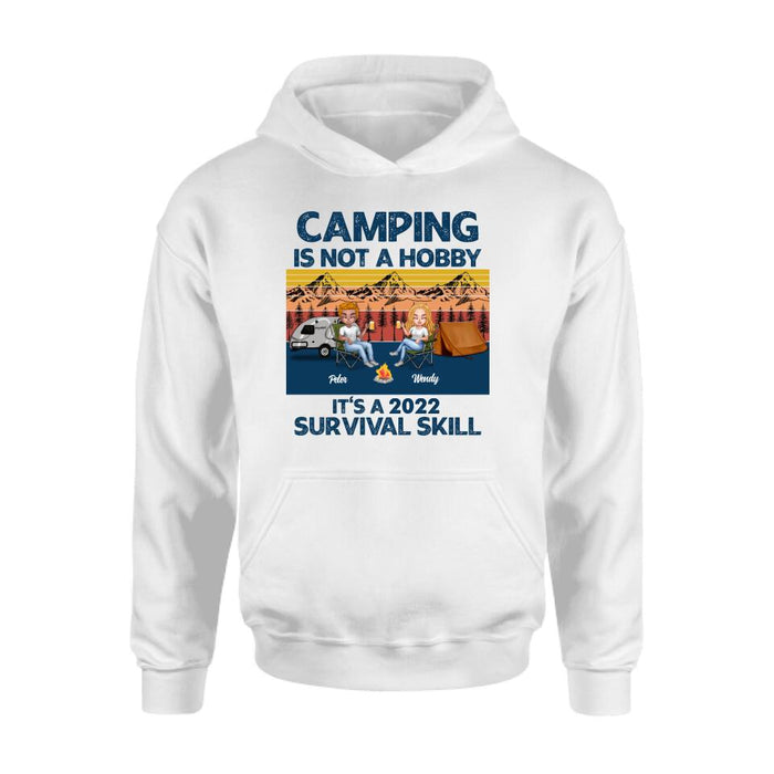 Custom Personalized Camping Unisex T-shirt/ Hoodie/ Sweatshirt/ Long Sleeve - Gift For Couple/ Single/ Camping Lovers - Camping Is Not A Hobby