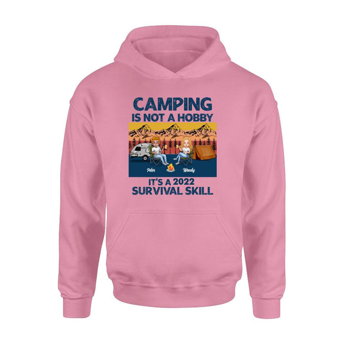 Custom Personalized Camping Unisex T-shirt/ Hoodie/ Sweatshirt/ Long Sleeve - Gift For Couple/ Single/ Camping Lovers - Camping Is Not A Hobby