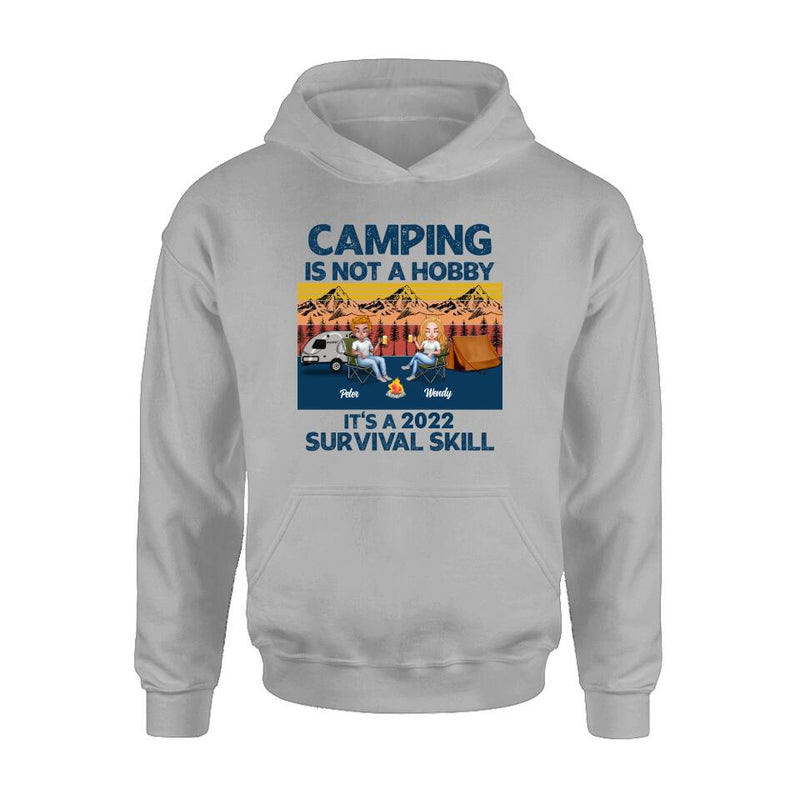 Personalized Camping Unisex T-shirt/Hoodie/Sweatshirt/Long Sleeve - Gift For Couple/ Single/ Camping Lovers - Camping Is Not A Hobby