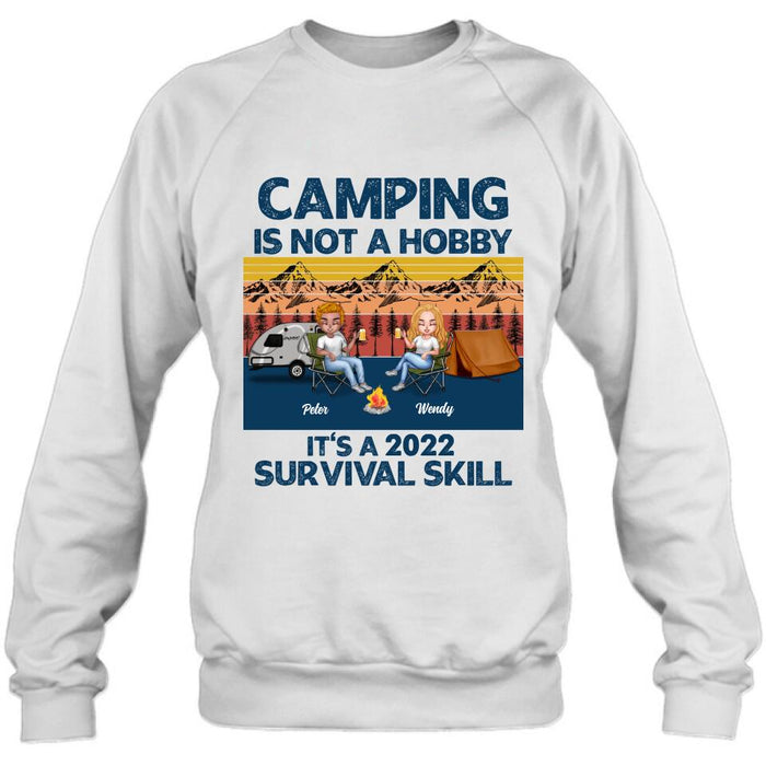 Custom Personalized Camping Unisex T-shirt/ Hoodie/ Sweatshirt/ Long Sleeve - Gift For Couple/ Single/ Camping Lovers - Camping Is Not A Hobby